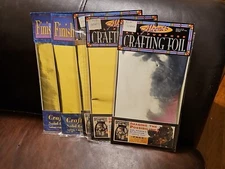 Aleene's All Purpose GOLD SILVER CRAFTING FOIL 3 Sheets 8" x 10.25" 5685s LOT 4
