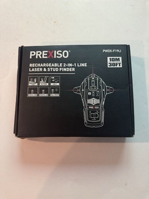 PREXISO 2-in-1 Laser Level & Stud Finder PWDX-F19LI Rechargeable