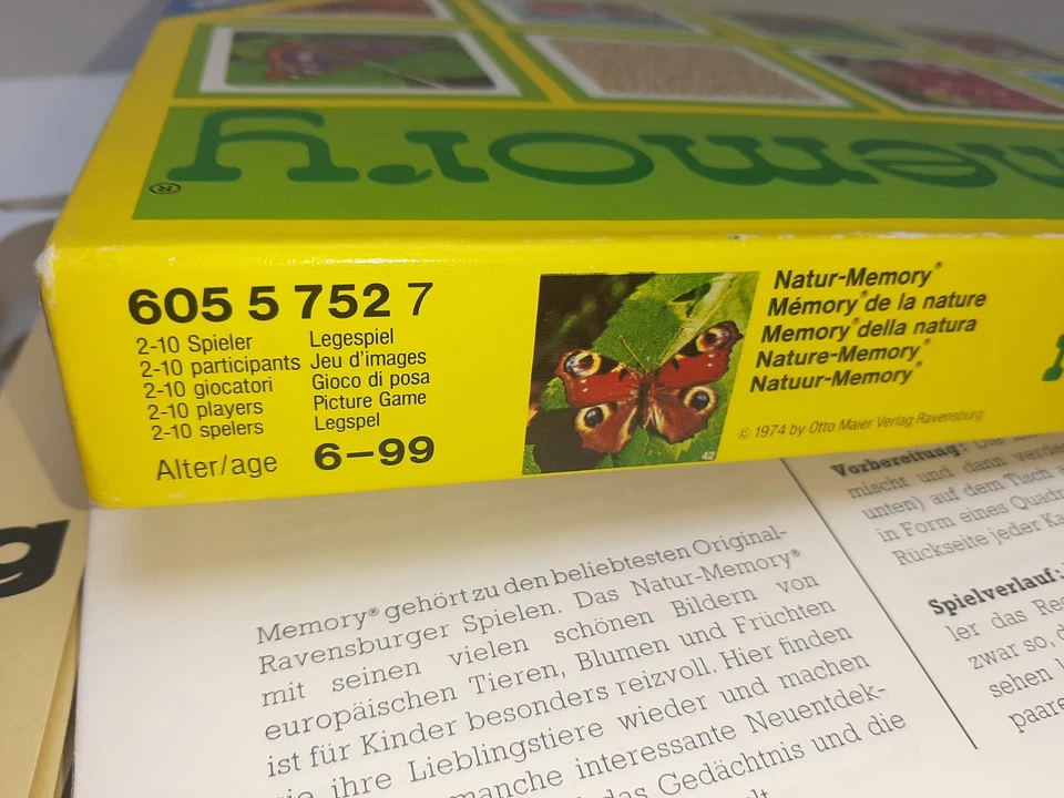 Kaum bespielt + sauber: natur memory Ravensburger Spiele 1974 Rarität TOP - Bild 3 von 4