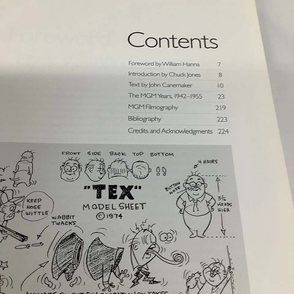 Tex Avery Book Animation Director Hollywood Cartoons MGM 1942-1955 Canemaker Foto 4 de 4