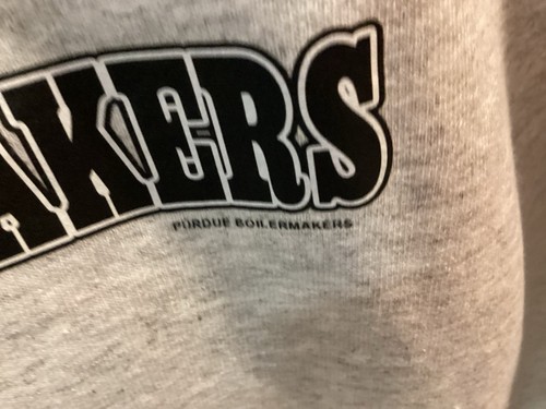 Vintage 90’s Purdue Boilmakers Basketball Gray Tasmanian Devil Sweatshirt Gr. L -Cool - Bild 9 von 13