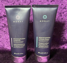 Monat Set Hydrating In Shower Masque Revitalize Conditioner 2 oz Travel Size
