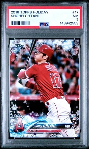 2018 Topps Holiday #17 Shohei Ohtani PSA 7