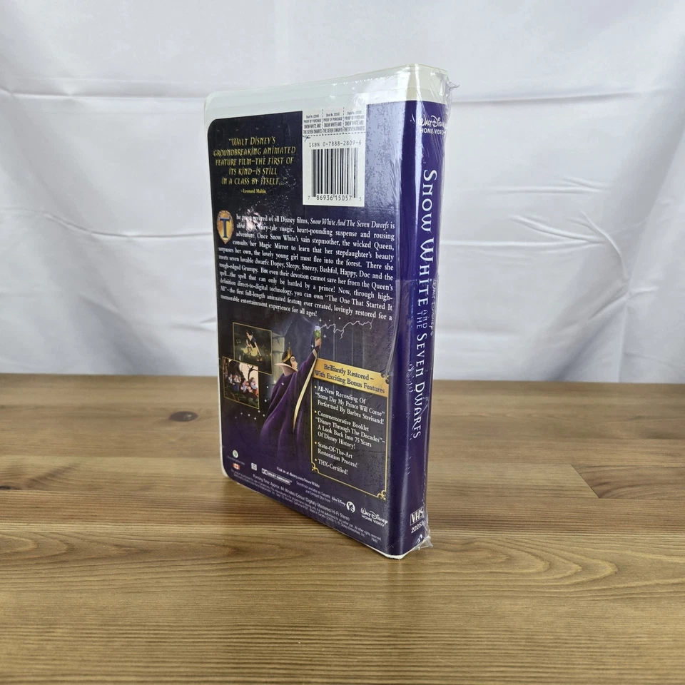 New Snow White and the Seven Dwarfs Disney VHS 2001 Platinum Edition New Sealed - Image 4 of 4