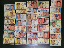 1955 Topps Starter Lot- 35 Different Cards - W/ Jim Owens and Ferris Fain