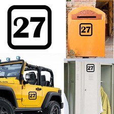 Sticker Vinyl Number 27 Version v1sq