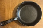 Wagner's 1891 Cast Iron Skillet - 8" Diameter - Double Spout - Made in USA