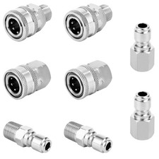 3/8 Inch Quick Connect Fittings Pressure Washer Stainless Steel Adapter Set