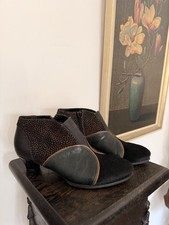 Think Stiefeletten Gr. 39 Vollleder Schwarz