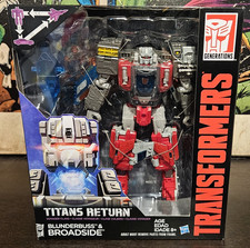 BROADSIDE & Blunderbuss Transformers Titans Return Generations Triple Changer