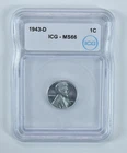1943-D Lincoln Wheat Cent MS66 ICG