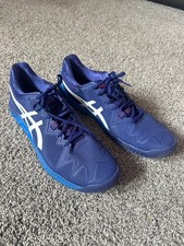 Asics Gel Resolution 8 Clay Tennis Shoes Mens Size 13 Blue Pickleball Sneakers