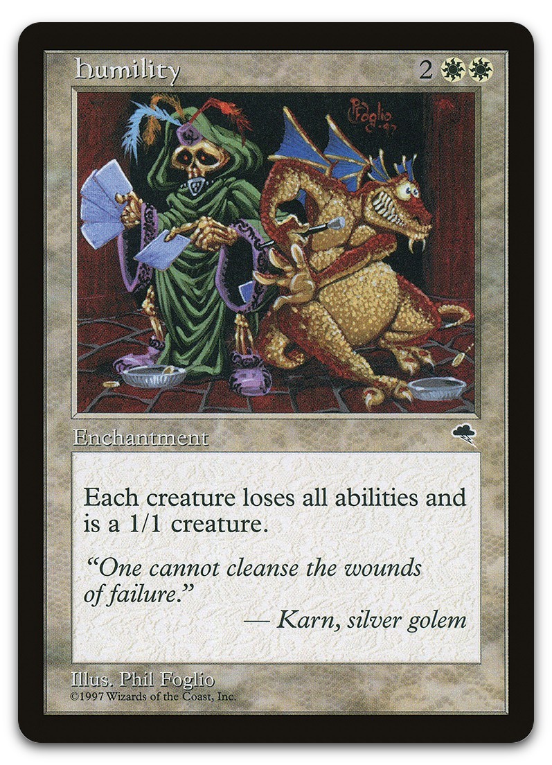 Humility #24 (LP) Tempest TMP Magic MTG