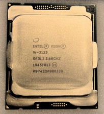 Intel Xeon W-2123 Processor.  Excellent condition.  Out of a very clean HP Z4 G4