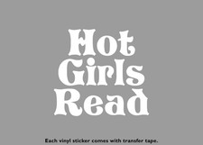 Hot Girls Read Vinyl Stickers