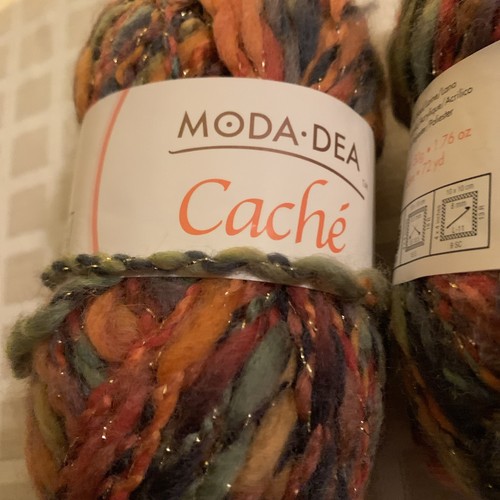 50g Skein Moda Dea Cache WINK Color 2347 Multi color Yarn Wool Blend Italy - Picture 3 of 3