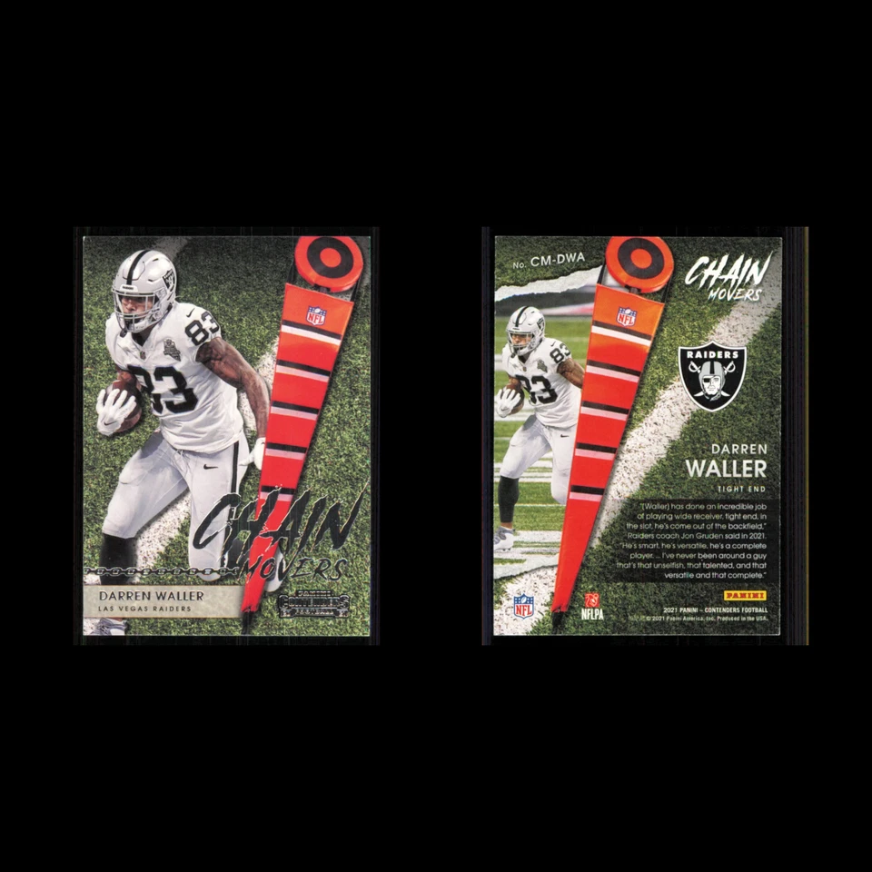 Darren Waller #CM-DWA 2021 Panini Contenders Chain Movers Las Vegas Raiders Card - Image 3 of 3