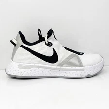 Nike Mens PG 4 TB CK5828-100 White Basketball Shoes Sneakers Size 10