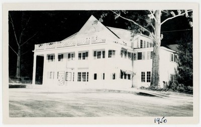 VINTAGE 1950 PHOTO ''HAUNTED HOUSE'' NIGHTTIME LONG EXPOSURE SNAPSHOT ABSTRACT