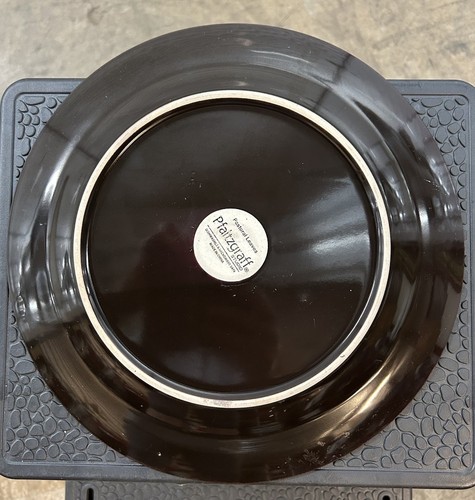 4er Set Pfaltzgraff Pastoral Blätter grau schwarz 11" Essteller - Bild 2 von 4