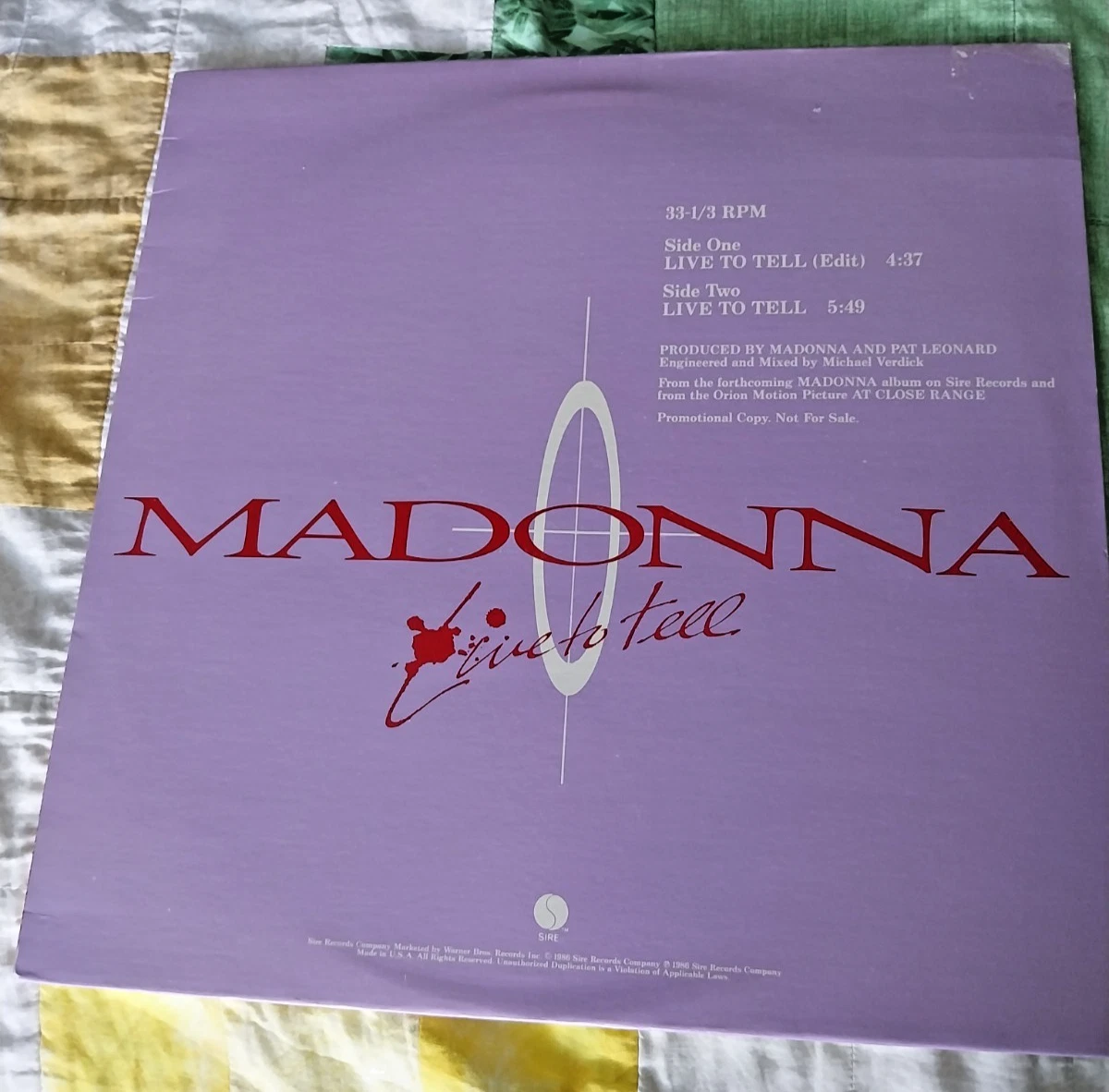 Madonna Promo 12 In Vinyl Records for sale | eBay