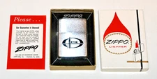 Vintage Zippo Advertising Lighter in Original Box with Insert Artim Trucking NOS