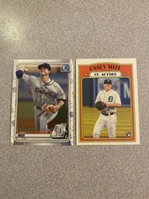 Casey Mize Rookie Lot(2) - 2020 Bowman Chrome Prospects & 2021 Topps Heritage