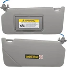 Pair Sun Visor w/ Light & Mirror For 2008-2017 Honda Accord Gray 83280-TA5-A51ZA
