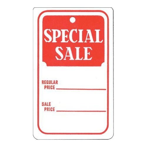 200 1 3/4 x 2 7/8 Special Tag (Pack of 1000)