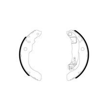 TEXTAR 91084300 Bremsbackensatz Hinten für 208 C3 C-Elysee C4 Cactus