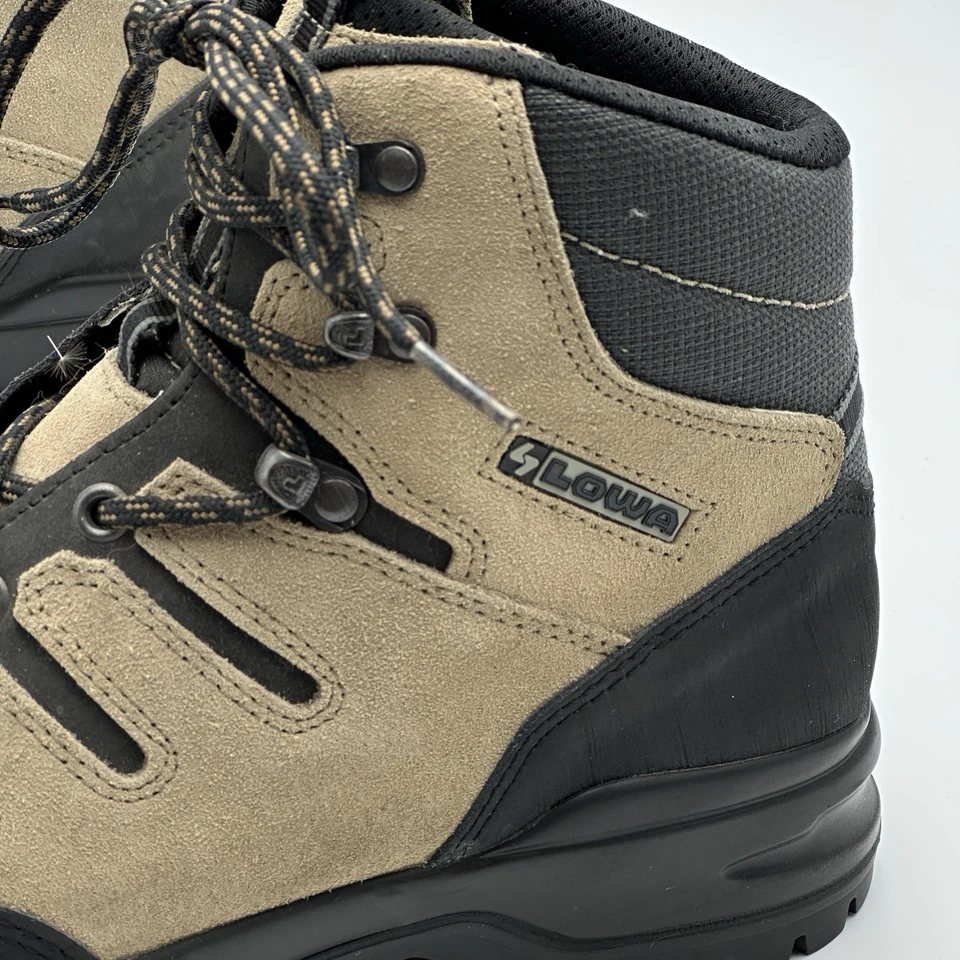 Botas de Senderismo Lowa Medianas Con Cordones M 8.5 / L 9 Hechas en Italia Cuero Foto 4 de 4