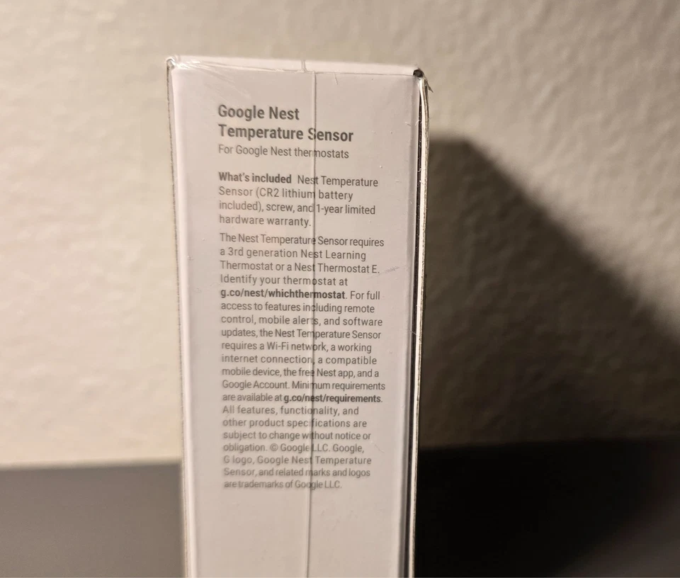 Google Nest Temperature Sensor T5000SF - White New Sealed - Image 4 of 4