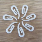 100 Plastic Drapery Clip Hook Solid Shower Curtain Hanging Glider Clasp 27*11mm