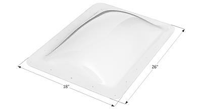 ICON 01819 RV Skylight White Outer Dome 14" X 22" X 4" and ...