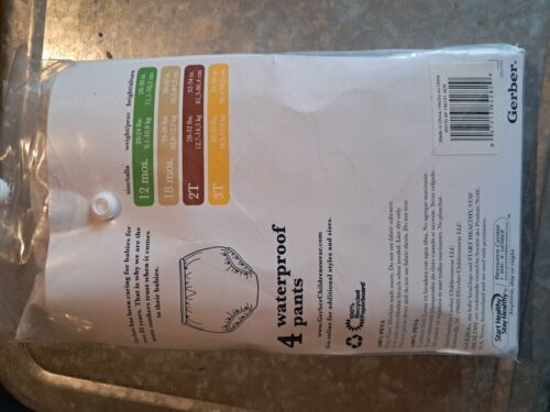 Gerber 4 Pair Of Waterproof Pants 18 Months Vintage - Picture 2 of 2