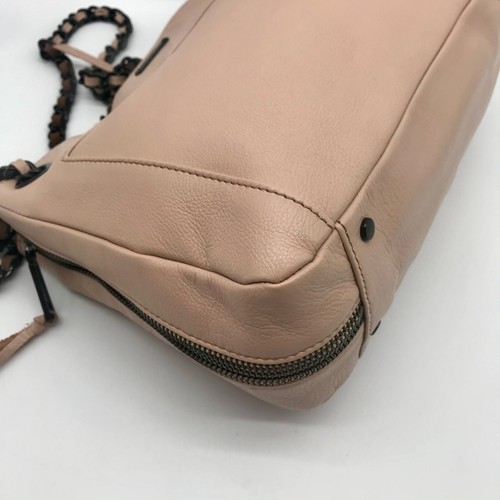 Rebecca Minkoff Blush Beige Leather Expandable Double Chain Shoulder Bag - Picture 9 of 12