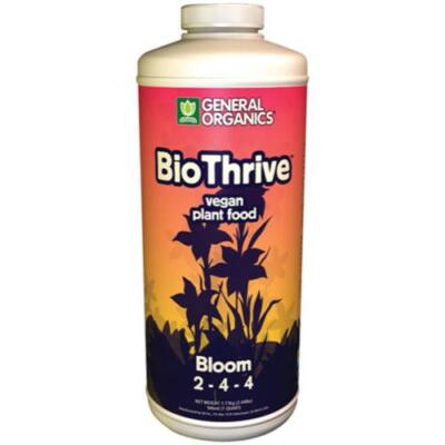 General Organics BioThrive Bloom Plant Food, 2-4-4 - Qt, Gal, 2.5 gal Bio Thrive
