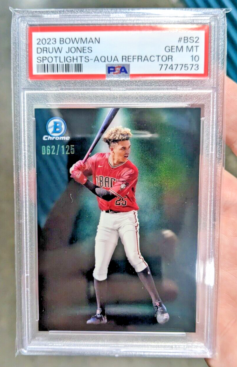 2023 Bowman - Bowman Spotlights Druw Jones #BS-2 Aqua Refractor