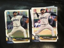 2018 Bowman Draft BD-13 Pedro Avila 14 count, 3 chrome, 11 base lot Padres