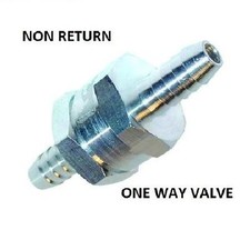 6mm, 8mm, 10mm, 12mm Fuel Non Return Check Valve one way petrol diesel Aluminium