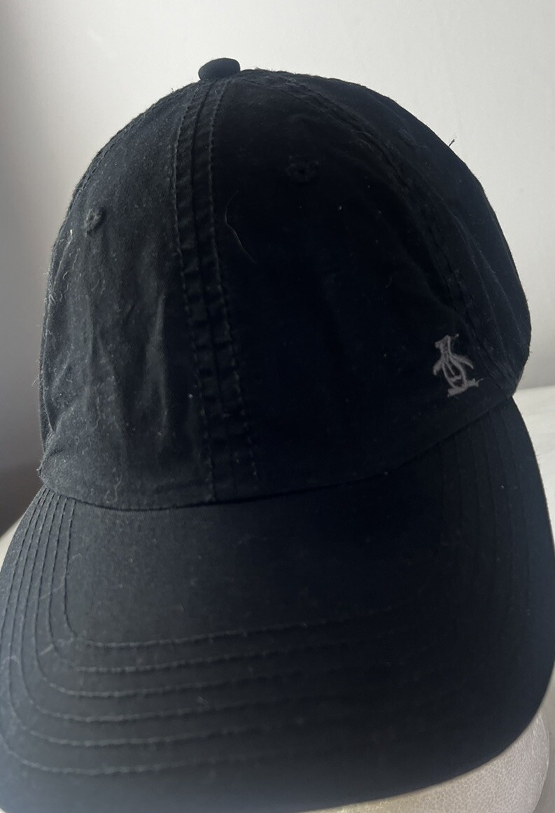 PENGUIN Hat Cap Black Logo Strapback Lightweight
