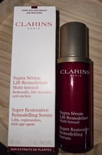 Clarins Supra Serum Super Restorative Remodeling Lifts Anti-aging For Face NIB🔥