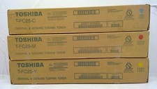 GENUINE Toshiba T-FC25C/T-FC25M/T-FC25Y/Cyan/Magenta/Yellow Toner/e-STUDIO 2040C