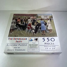 SunsOut Jigsaw Puzzle "The Republican Party" 550 Piece Made in USA NEW 15x24"