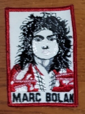 MARC BOLAN T.REX 1970's Very Rare Collectible Woven Patch Badge Excellent! Wow!