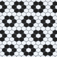 FP3931 Biscotto Peel Stick Floor Tiles, Black