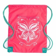 Girls Gym Drawstring BackpackGymnastics String Cinch Sport Yoga BagDance Ball...
