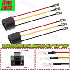 2PCS H4 9003 Wire Harness 4x6'' 5x7'' 7x6'' Headlight Connector Adapter Socket