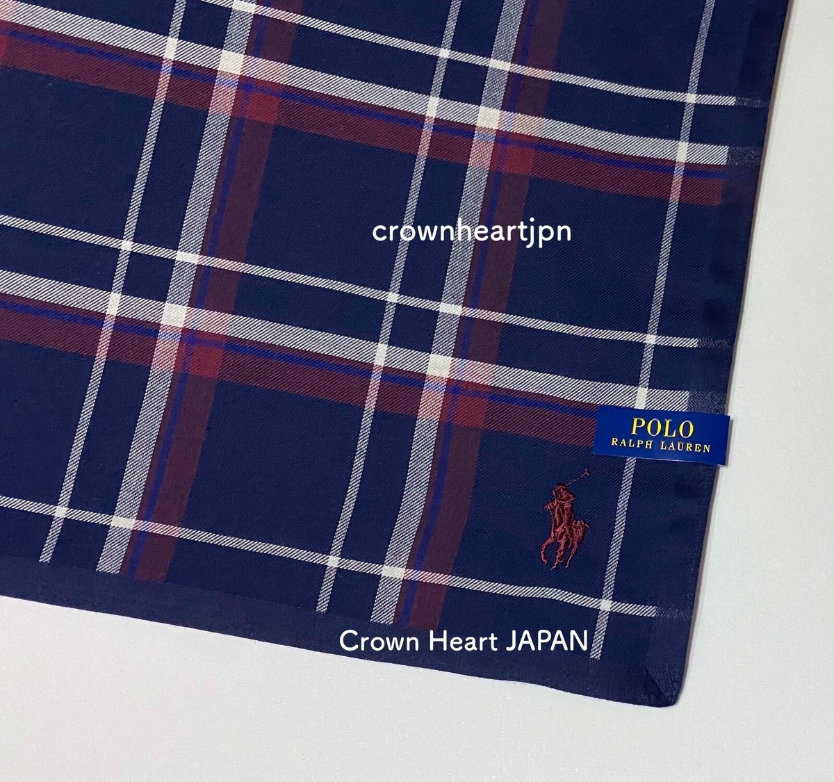 2022 POLO RALPH LAUREN Japan Mens Cotton Handkerchief Tartan Check
