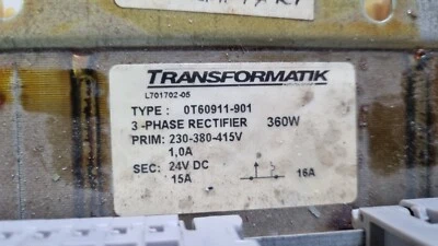 Transformatik Noratel Transformer Rectifier 0T60911-901, L701702-05 new old sto - Bild 1 von 4